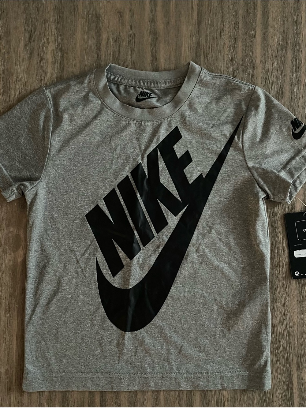 Nike Gray Tee and Black Athletic Shorts Set - Gray/Black - Picture 4 of 11